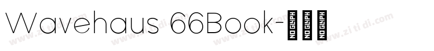Wavehaus 66Book字体转换